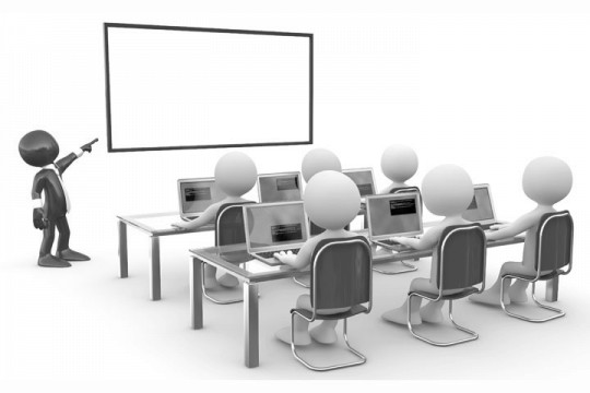 a computer training classroom